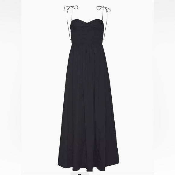 STAUD Maxi Landry dress in black NWT - Picture 4 of 7